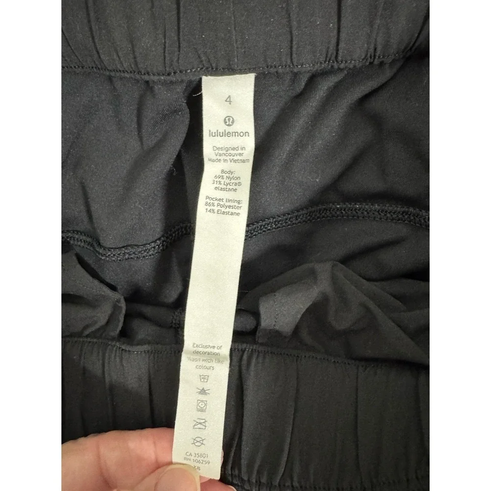 Lululemon Ready To Rulu Tapered‎ Pants Womens 4 Black Stretch Lightweight Lounge